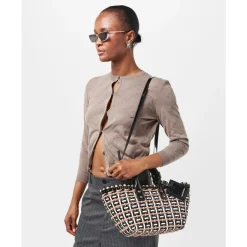 Indkøbstasker<Balenciaga Bistro Basket Braided Tote Bag Multifarvet
