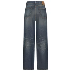 Jeans^Our Legacy Bomuld Faded Wash Jeans Knap Fly Blå
