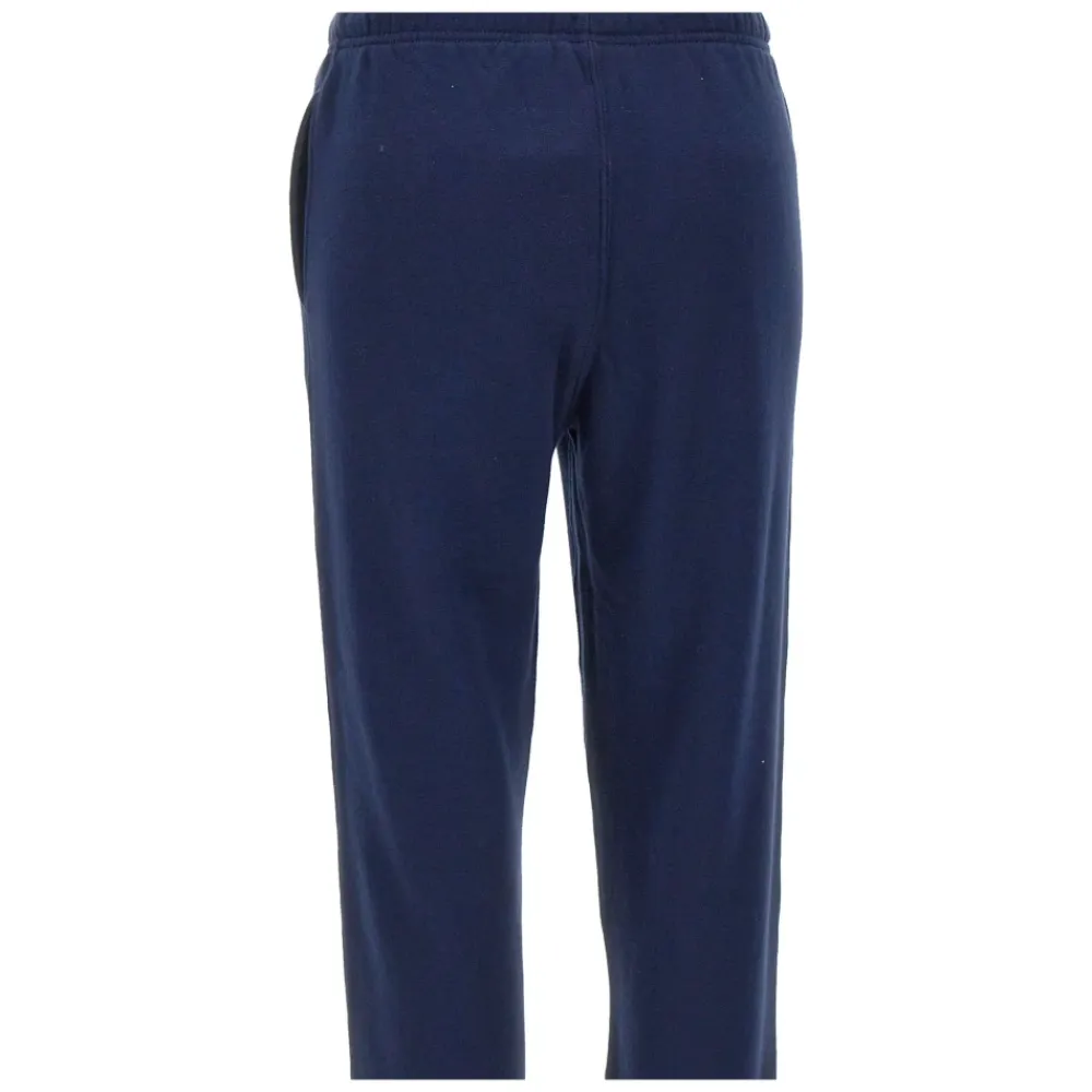 Bukser<Polo Ralph Lauren Bomuld Jogger med Rød Logo Blå