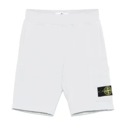 Underdele<Stone Island Bomuld Ribbet Sweater Blå