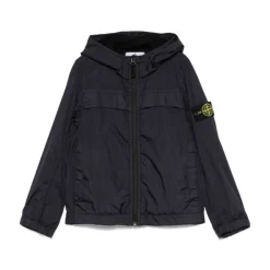 Jakker^Stone Island Børne Jakke med Hætte Blå