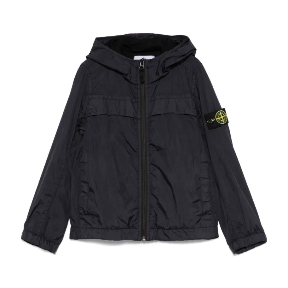 Jakker^Stone Island Børne Jakke med Hætte Blå