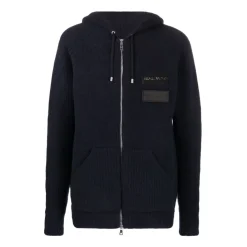 Trøjer<Balmain Cashmere Hættetrøje Blå