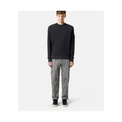Sweatshirts<Stone Island Crewneck Vaffel Sweatshirt Blå