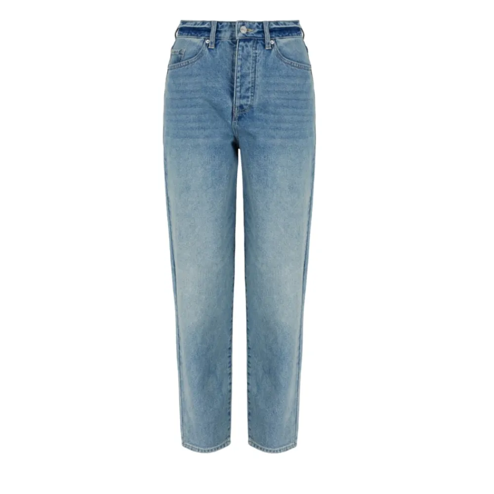 Jeans^Armani Exchange Denim Jeans med Logo Detaljer Blå
