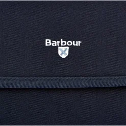 Clutch^Barbour Hængende Toilettaske med Tjekdetalje Blå