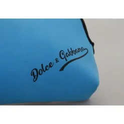 Toilettasker<Dolce & Gabbana Logo Print Håndtaske Leopard Print Toilettaske Blå