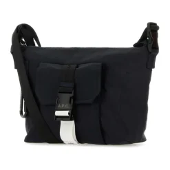 Tasker<A.P.C. Nylon Crossbody Taske Blå