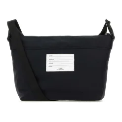 Tasker<A.P.C. Nylon Crossbody Taske Blå