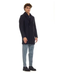 Frakker^Sealup Peacoat med Hornknapper Blå