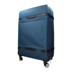Kufferter^Piquadro Stofbagagevogn med TSA-lukning Blå