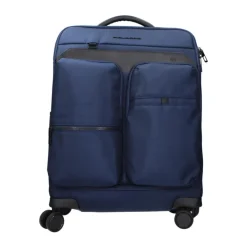 Kufferter<Piquadro Stofbagagevogn med TSA-lukning Blå