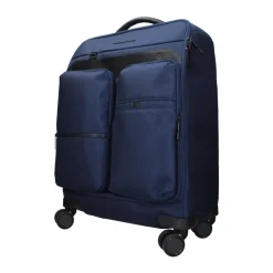 Kufferter<Piquadro Stofbagagevogn med TSA-lukning Blå