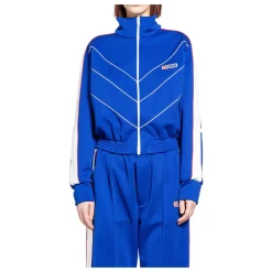 Træningsjakker<SSHEENA Track Jacket med Chevron Piping Blå