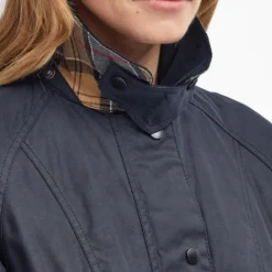 Jakker^Barbour voksjakke med corduroy krave Blå