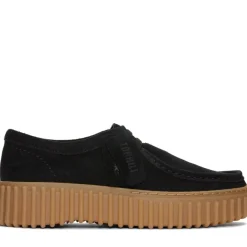Snøresko^Clarks Black Bee fritidssneakers Sort
