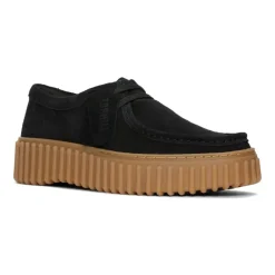 Snøresko^Clarks Black Bee fritidssneakers Sort