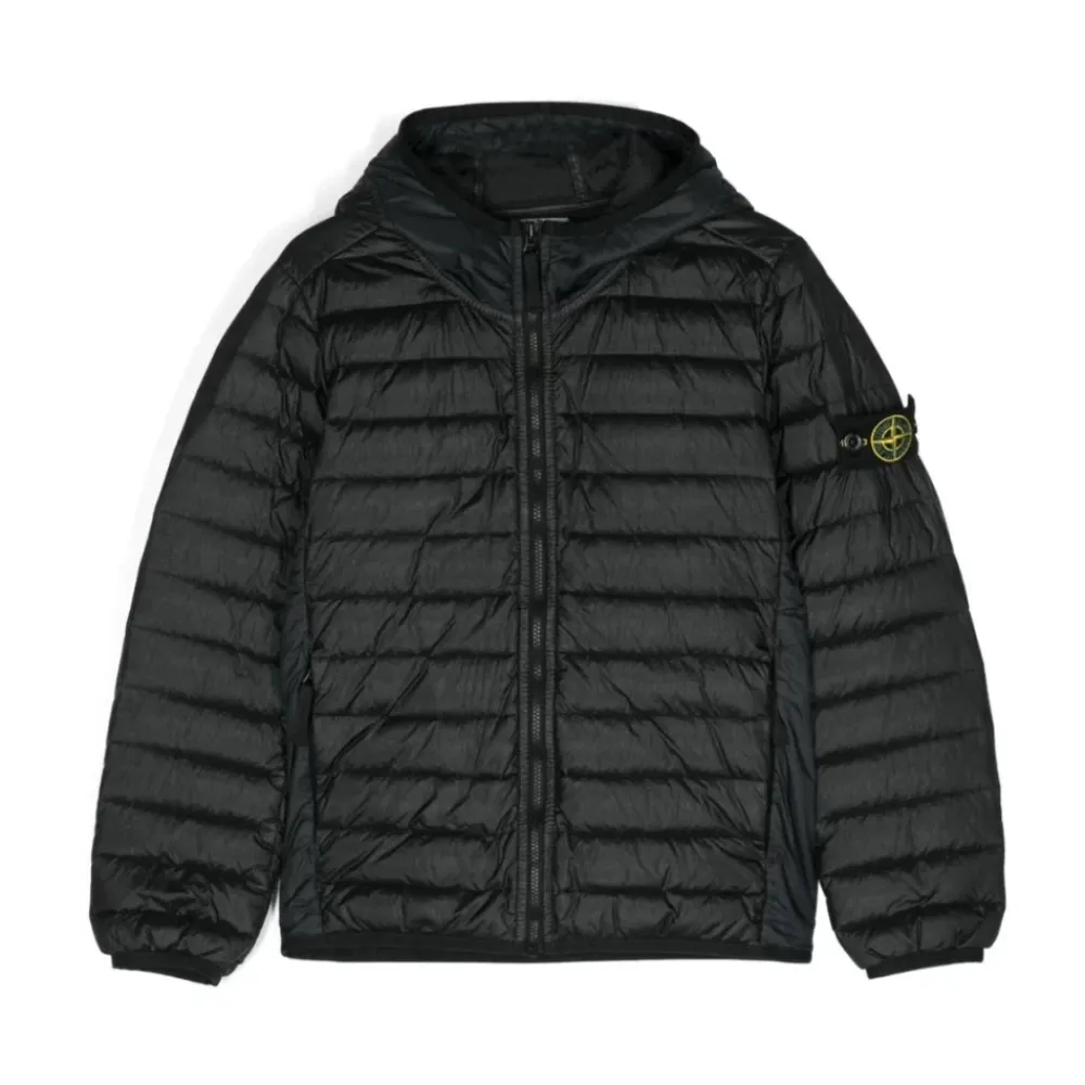 Jakker<Stone Island Black Feather Vera Jakke Sort