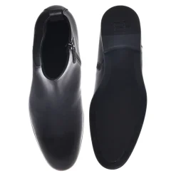Chelsea Boots<Baldinini Black leather ankle boots Sort