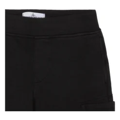 Underdele^Stone Island Black Logo Patch Trousers Sort