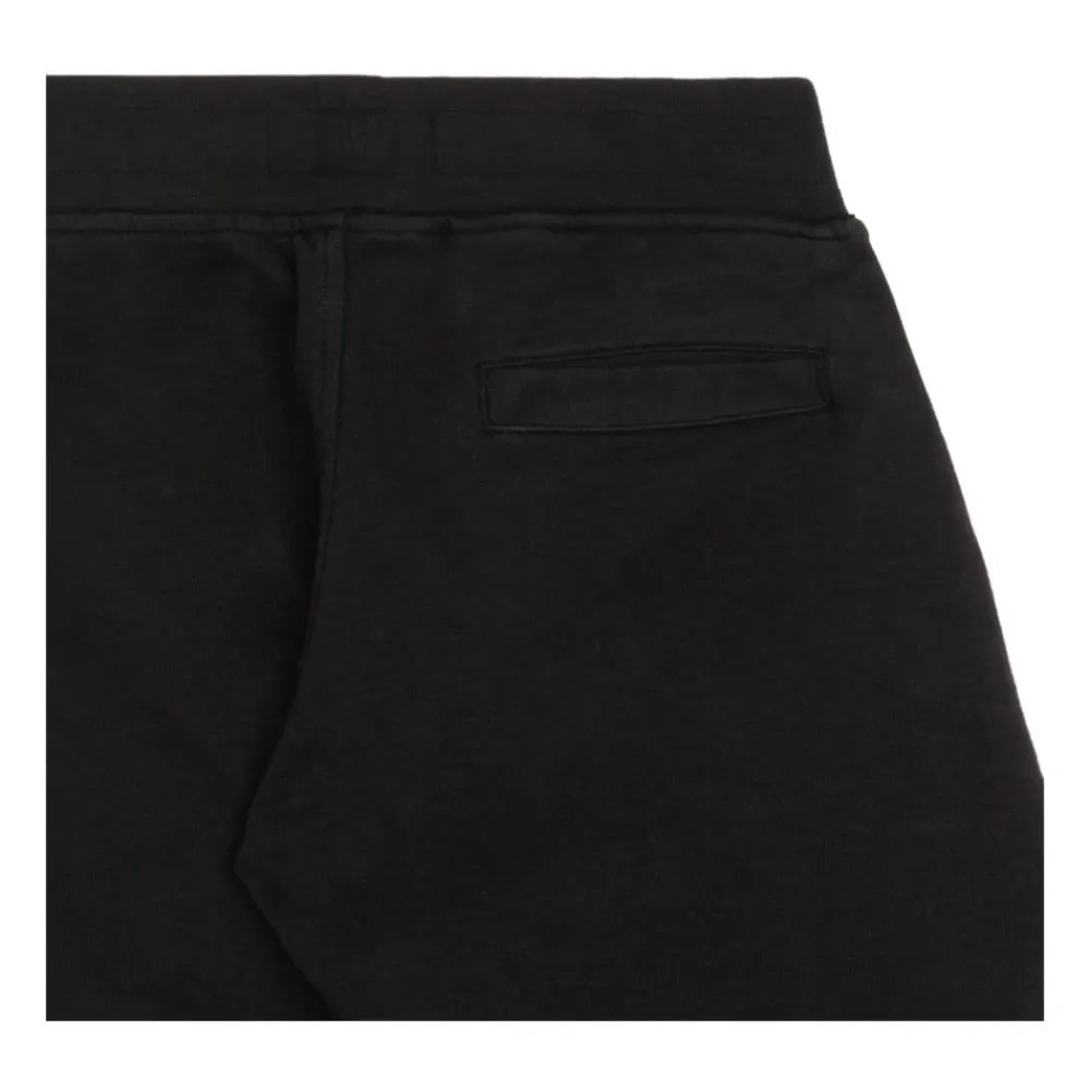 Underdele^Stone Island Black Logo Patch Trousers Sort