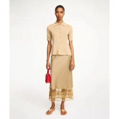 Nederdele^By Malene Birger Blake Midi Skirt Beige