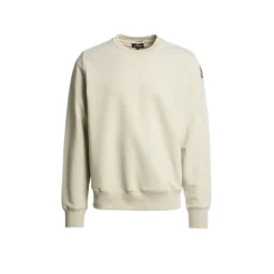 Trøjer|Sweatshirts^Parajumpers Blød bomulds sweater med rund hals Beige