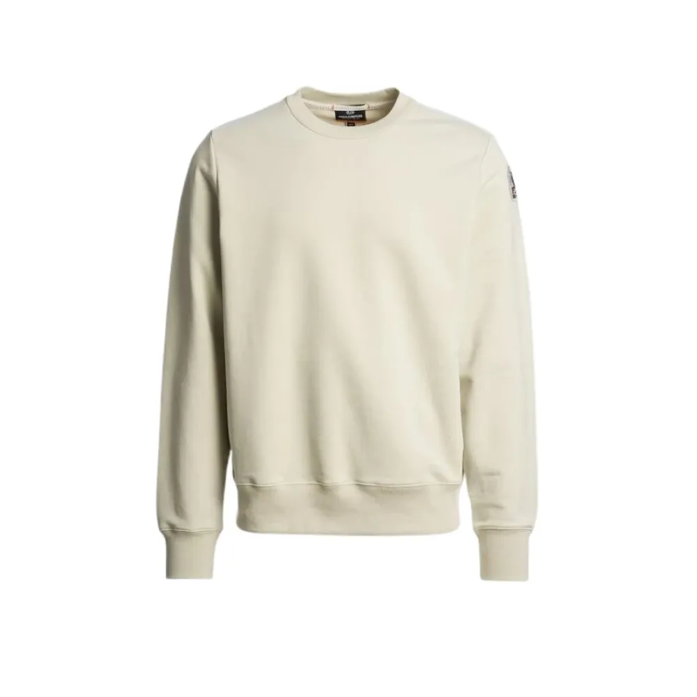 Trøjer|Sweatshirts^Parajumpers Blød bomulds sweater med rund hals Beige