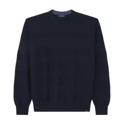 Strik<Paul & Shark Blød Cool Touch Crewneck Sweater Blå