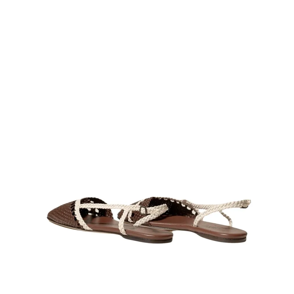 Ballerina Sko<Hereu Blød Lammeskinds Sandal Brun