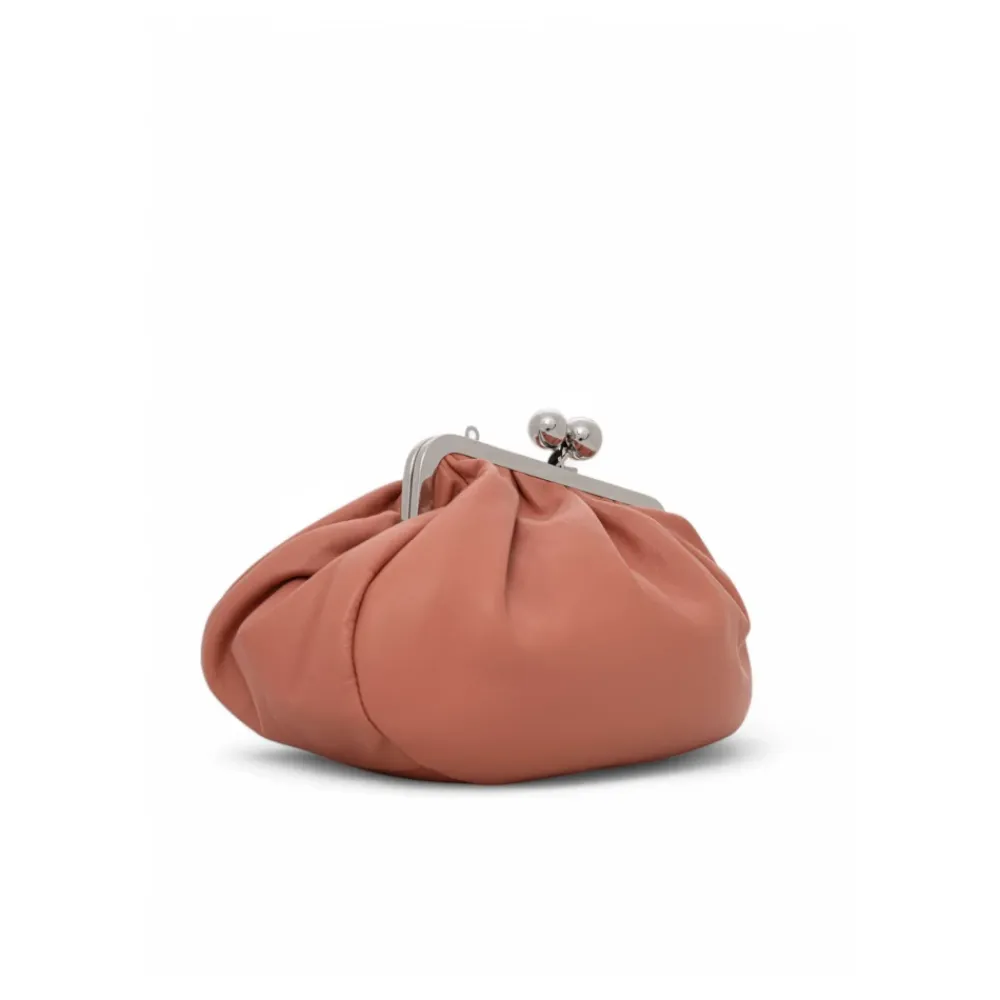 Clutch^Weekend Max Mara Blød læder skuldertaske med kæde Pink