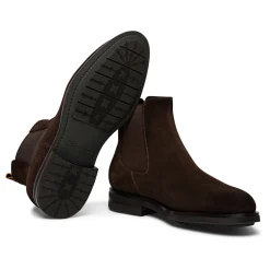 Chelsea Boots|Støvler^Santoni Blød ruskind Chelsea støvle Brun