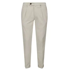 Bukser^Myths Bløde Corduroy Chinos med Elastisk Talje Beige
