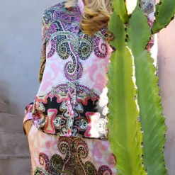 Bluser & Skjorter^Liberté Blomstret Paisley LS Skjorte i Pink Multifarvet