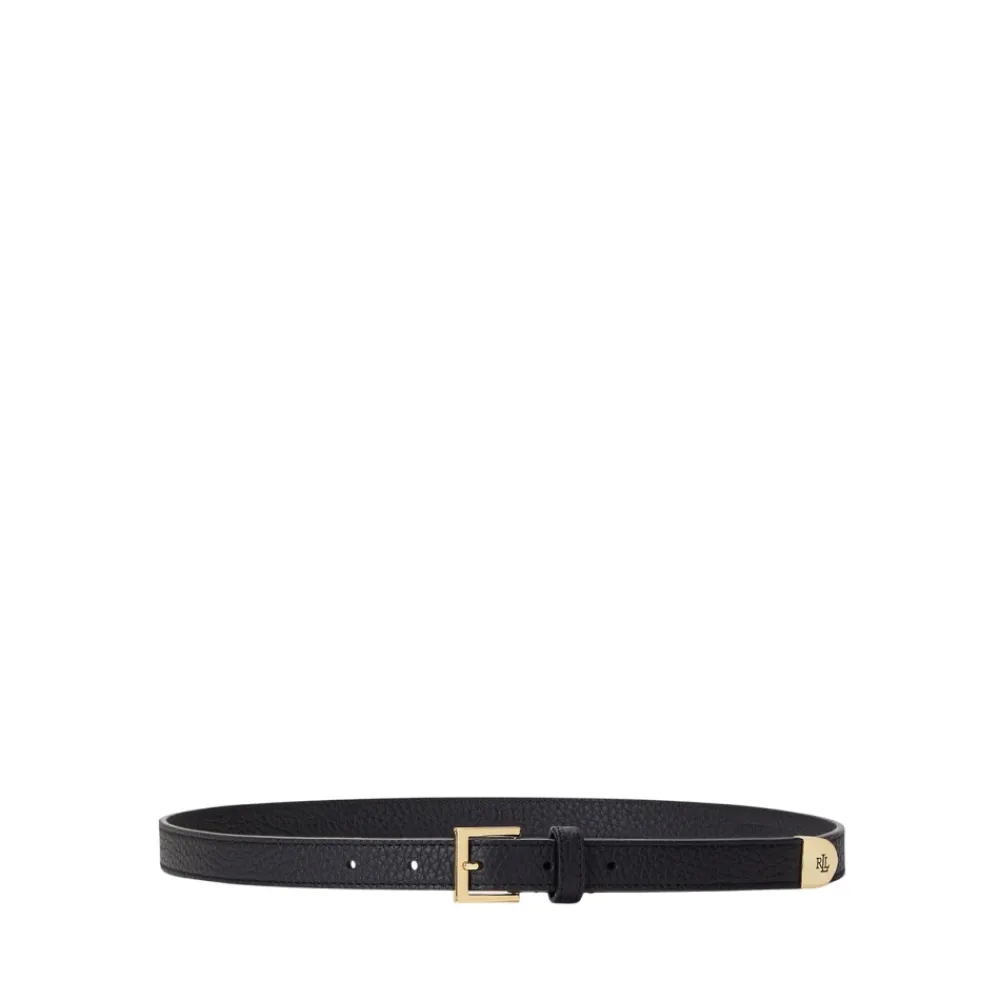 Bælter<Ralph Lauren Bælte Skinny Sort