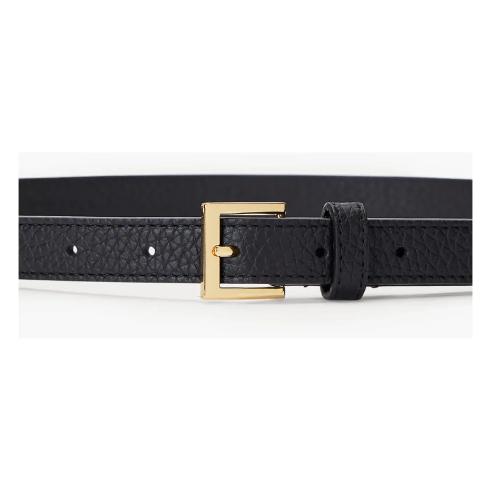 Bælter<Ralph Lauren Bælte Skinny Sort