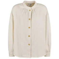Bluser & Skjorter^Forte Forte Boheme Overshirt i Flydende Bomuld Hvid