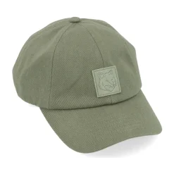 Huer, Kasketter & Hatte^Maison Kitsuné Bold Fox Head Leather Patch 6P Cap Grøn