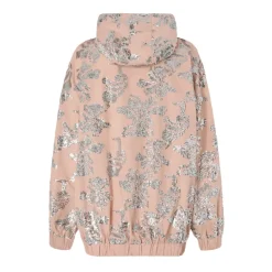 Jakker<PINKO Bomberjakke med blomsterpailletterbroderi Pink