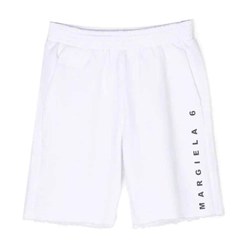 Underdele^MM6 Maison Margiela Bomuld Bermuda Shorts Hvid