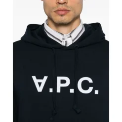 Trøjer^A.P.C. Bomulds Hoodie Blå
