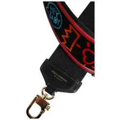 Tilbehør Til Tasker<Dolce & Gabbana Bomulds Taske Skulderrem med Print Multifarvet
