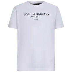 T-Shirts^Dolce & Gabbana Bomulds T-shirt med Print Hvid