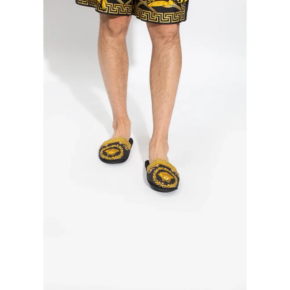 Hjemmesko^Versace Bomuldssutter Sort