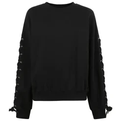 Sweatshirts^ROTATE Birger Christensen Bomuldssweater Sort