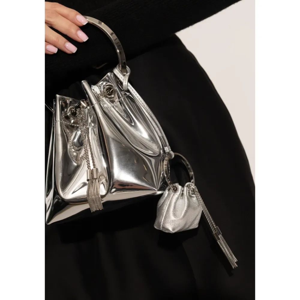 Tilbehør Til Tasker<Jimmy Choo Bon Bon Charm Mini Grå