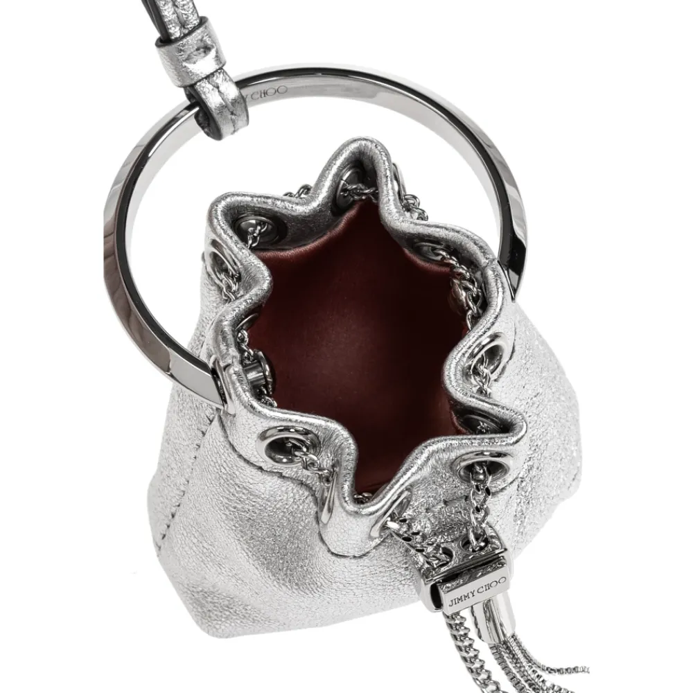 Tilbehør Til Tasker<Jimmy Choo Bon Bon Charm Mini Grå