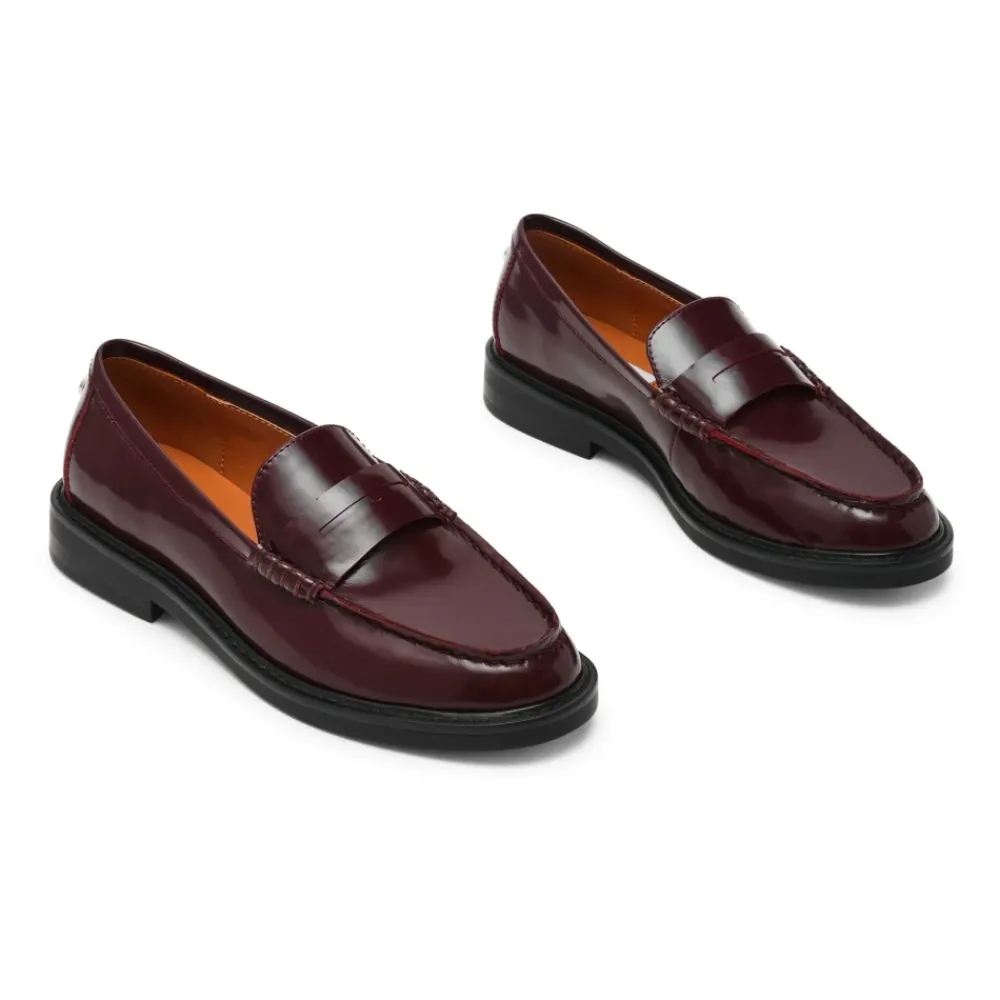 Loafers<Steve Madden Bordeaux Flade Sko Rød