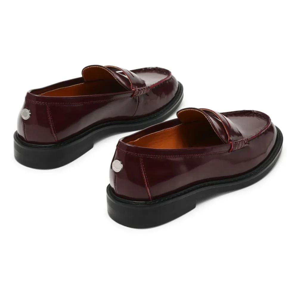 Loafers<Steve Madden Bordeaux Flade Sko Rød