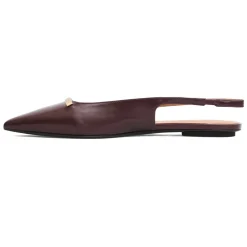 Ballerina Sko<Tod's Bordeaux Slingback Flats Rød